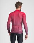 SPORTFUL Cycling winter long sleeve jersey - ROCKET THERMAL - red/purple