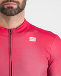 SPORTFUL Cycling winter long sleeve jersey - ROCKET THERMAL - red/purple