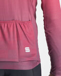 SPORTFUL Cycling winter long sleeve jersey - ROCKET THERMAL - red/purple