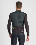 SPORTFUL Cycling winter long sleeve jersey - CHECKMATE THERMAL - black/green