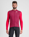 SPORTFUL Cycling winter long sleeve jersey - CHECKMATE THERMAL - red