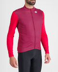 SPORTFUL Cycling winter long sleeve jersey - CHECKMATE THERMAL - red