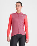 SPORTFUL Cycling winter long sleeve jersey - CHECKMATE THERMAL - red