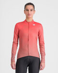 SPORTFUL Cycling winter long sleeve jersey - ROCKET THERMAL - pink