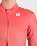 SPORTFUL Cycling winter long sleeve jersey - ROCKET THERMAL - pink