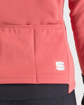 SPORTFUL Cycling thermal jacket - SUPER - pink