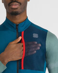 SPORTFUL Cycling winter long sleeve jersey - SUPERGIARA THERMAL - blue/green
