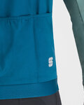 SPORTFUL Cycling winter long sleeve jersey - SUPERGIARA THERMAL - blue/green