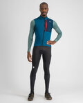 SPORTFUL Cycling winter long sleeve jersey - SUPERGIARA THERMAL - blue/green