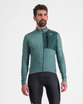 SPORTFUL Cycling winter long sleeve jersey - SUPERGIARA THERMAL - green