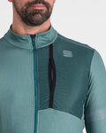 SPORTFUL Cycling winter long sleeve jersey - SUPERGIARA THERMAL - green