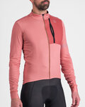 SPORTFUL Cycling winter long sleeve jersey - SUPERGIARA THERMAL - pink