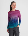 SPORTFUL Cycling long sleeve t-shirt - FLOW GIARA - purple/blue
