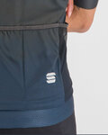 SPORTFUL Cycling short sleeve jersey - FLOW SUPERGIARA - grey/blue
