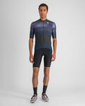 SPORTFUL Cycling short sleeve jersey - FLOW SUPERGIARA - grey/blue