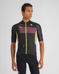 SPORTFUL Cycling short sleeve jersey - BREAKOUT SUPERGIARA - black/brown
