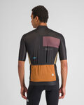 SPORTFUL Cycling short sleeve jersey - BREAKOUT SUPERGIARA - black/brown