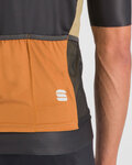 SPORTFUL Cycling short sleeve jersey - BREAKOUT SUPERGIARA - black/brown