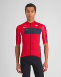 SPORTFUL Cycling short sleeve jersey - BREAKOUT SUPERGIARA - red/black