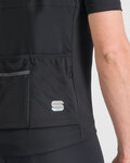 SPORTFUL Cycling short sleeve jersey - GIARA - black