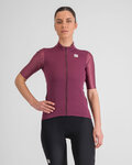 SPORTFUL Cycling short sleeve jersey - SUPERGIARA - bordeaux