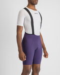 SPORTFUL Cycling bib shorts - SRK - purple