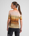 SPORTFUL Cycling short sleeve jersey - FLOW SUPERGIARA - brown/beige