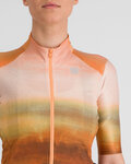 SPORTFUL Cycling short sleeve jersey - FLOW SUPERGIARA - brown/beige