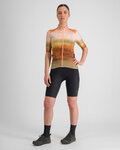 SPORTFUL Cycling short sleeve jersey - FLOW SUPERGIARA - brown/beige