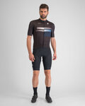 SPORTFUL Cycling short sleeve jersey - GRUPPETTO - black