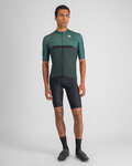 SPORTFUL Cycling short sleeve jersey - PISTA - green