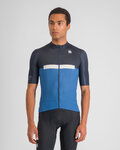 SPORTFUL Cycling short sleeve jersey - PISTA - blue
