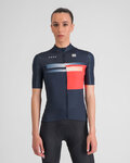 SPORTFUL Cycling short sleeve jersey - GRUPPETTO - blue/red