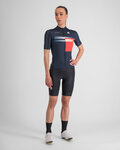 SPORTFUL Cycling short sleeve jersey - GRUPPETTO - blue/red