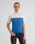 SPORTFUL Cycling short sleeve jersey - PISTA W - blue/white
