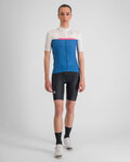 SPORTFUL Cycling short sleeve jersey - PISTA W - blue/white