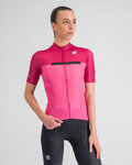 SPORTFUL Cycling short sleeve jersey - PISTA W - cyclamen