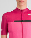 SPORTFUL Cycling short sleeve jersey - PISTA W - cyclamen