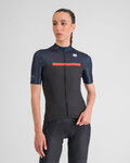 SPORTFUL Cycling short sleeve jersey - PISTA - blue/black