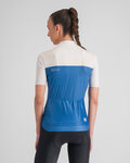 SPORTFUL Cycling short sleeve jersey - PISTA - white/blue