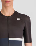 SPORTFUL Cycling short sleeve jersey - BOMBER - black