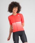 SPORTFUL Cycling short sleeve jersey - BOMBER - red/white