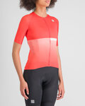 SPORTFUL Cycling short sleeve jersey - BOMBER - red/white
