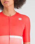SPORTFUL Cycling short sleeve jersey - BOMBER - red/white