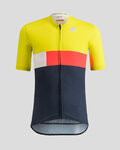 SPORTFUL Cycling short sleeve jersey - SNAP KID - yellow/multicolour