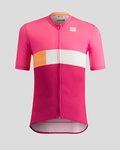 SPORTFUL Cycling short sleeve jersey - SNAP KID - pink