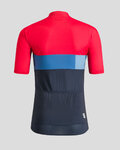 SPORTFUL Cycling short sleeve jersey - SNAP KID - cyclamen/blue
