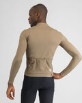 SPORTFUL Cycling winter long sleeve jersey - SRK THERMAL - brown