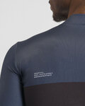 SPORTFUL Cycling winter long sleeve jersey - PISTA THERMAL - black/blue