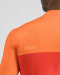 SPORTFUL Cycling winter long sleeve jersey - PISTA THERMAL - red/orange